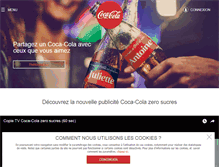 Tablet Screenshot of cocacola.fr