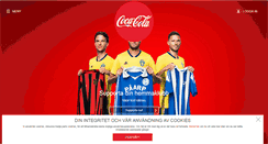 Desktop Screenshot of cocacola.se