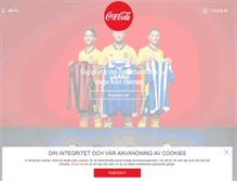 Tablet Screenshot of cocacola.se