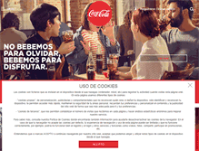Tablet Screenshot of cocacola.es